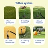 image:imageRaceampHerd 22 Herding Ball for Dogs Tetherball Set Outside OceanGold