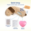 image:imageRaceampHerd CuddleBun Heartbeat Puppy Toy Sleep Aid  Cuddler Pillow BeigeBeige