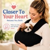 image:imageRaceampHerd Yorkie Pet Carrier  Dog Sling Carrier for Small Dogs OnyxOnyx Easy Strap