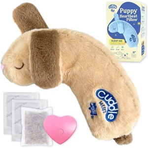 image:imageRaceampHerd CuddleBun Heartbeat Puppy Toy Sleep Aid  Cuddler Pillow BeigeBeige